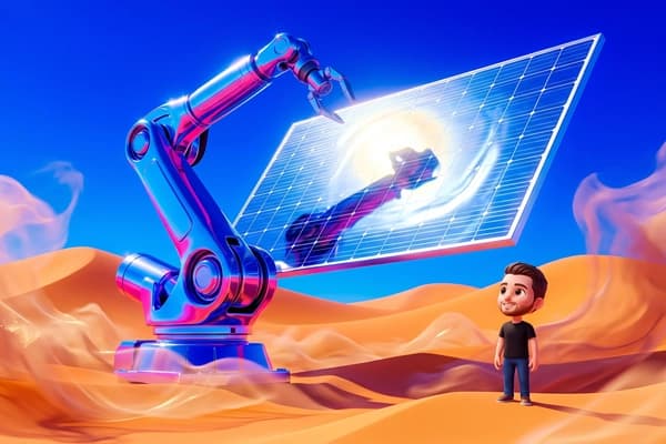 Cosmic Robotics deploys robot doubling solar productivity