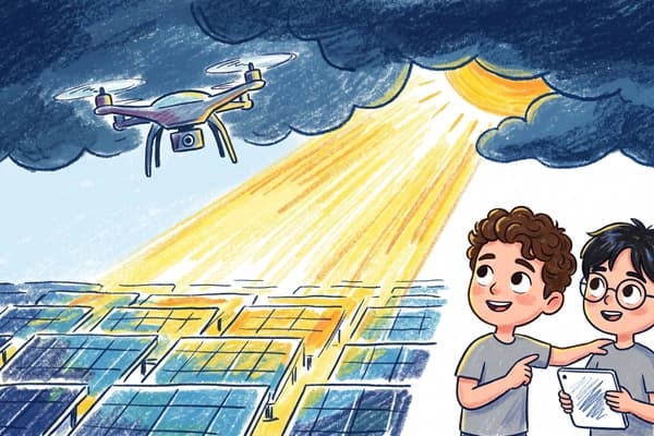 Meteoric launches drones to boost solar output by 30%